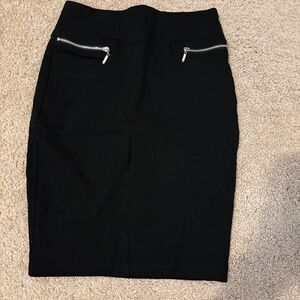 Black pencil skirt